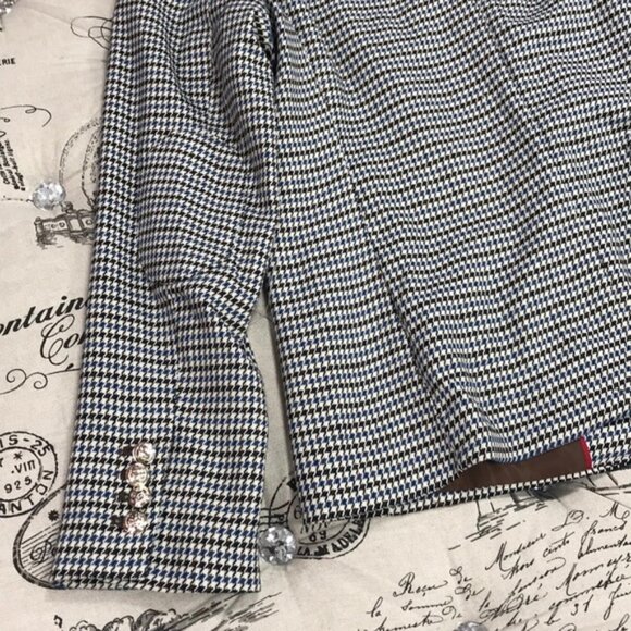 Tommy Hilfiger Two-Button Houndstooth Blazer PLUS - Picture 10 of 10